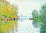 Claude Monet Canvas Paintings - Autumn on the Seine, Argenteuil